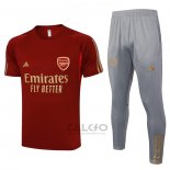 Tuta da Track Arsenal Manica Corta 2023-2024 Rosso