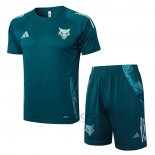 Tuta da Track Cruzeiro Manica Corta 2024-2025 Verde - Pantaloncini