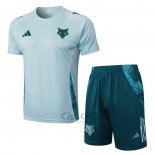 Tuta da Track Cruzeiro Manica Corta 2024-2025 Verde Pantaloncini