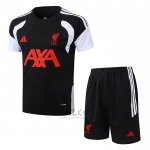Tuta da Track Liverpool Manica Corta 2026-2027 Nero - Pantaloncini