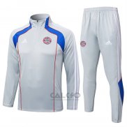 Tuta da Track di Felpa Bayern Monaco 2025-2026 Grigio