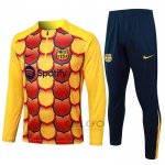Tuta da Track di Felpa FC Barcellona Bambino 2024-2025 Giallo
