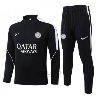 Tuta da Track di Felpa Paris Saint-Germain 2026-2027 Nero