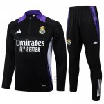 Tuta da Track di Felpa Real Madrid 2024-2025 Nero