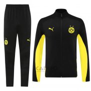 Tuta da Track di Giacca Borussia Dortmund 2024-2025 Nero