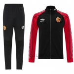 Tuta da Track di Giacca Manchester United 2025-2026 Nero