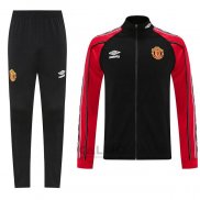 Tuta da Track di Giacca Manchester United 2025-2026 Nero