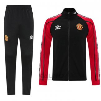 Tuta da Track di Giacca Manchester United 2025-2026 Nero
