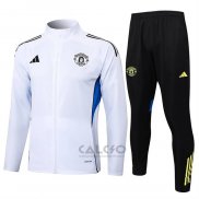 Tuta da Track di Giacca Manchester United 2025-2026 Bianco