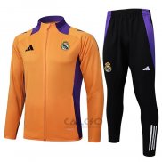 Tuta da Track di Giacca Real Madrid 2024-2025 Arancione