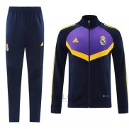 Tuta da Track di Giacca Real Madrid 2024-2025 Blu