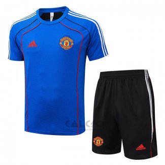 Conjunto Polo Manchester United 2025-2026 Blu