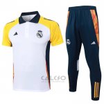 Conjunto Polo Real Madrid 2024-2025 Bianco
