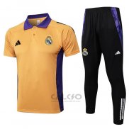 Conjunto Polo Real Madrid 2024-2025 Giallo