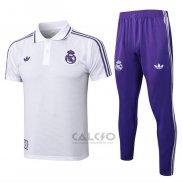 Set Polo Real Madrid 2025-2026 Bianco Purpura