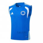 Maglia Allenamento Cruzeiro Senza Maniche 2025-2026 Blu