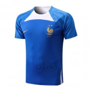 Maglia Allenamento Francia 2022-2023 Blu