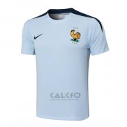 Maglia Allenamento Francia 2024-2025 Blu Claro