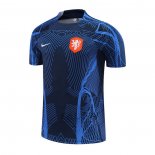 Maglia Allenamento Paesi Bassi 2022-2023 Blu