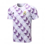 Maglia Allenamento Real Madrid 2022-2023 Bianco e Purpura