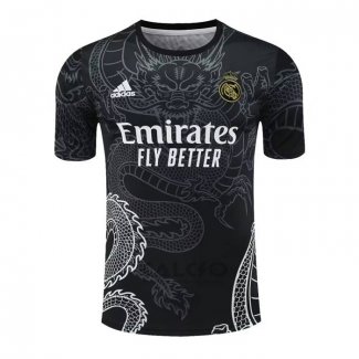 Maglia Allenamento Real Madrid Dragon 2024-2025 Nero