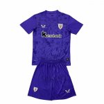 Maglia Athletic Bilbao Porter Bambino 2025-2026 Purpura