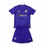 Maglia Athletic Bilbao Porter Bambino 2025-2026 Purpura