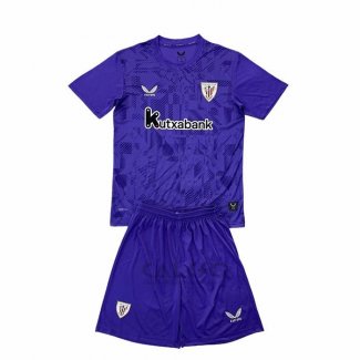 Maglia Athletic Bilbao Porter Bambino 2025-2026 Purpura