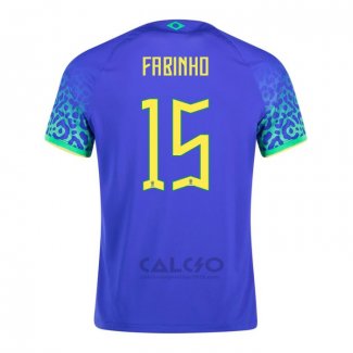 Maglia Brasile Giocatore Fabinho Away 2022