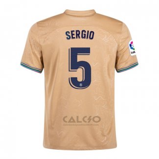 Maglia FC Barcellona Giocatore Sergio Away 2022-2023