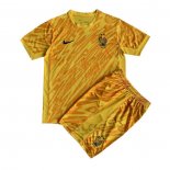 Maglia Francia Portiere Bambino 2024 Giallo