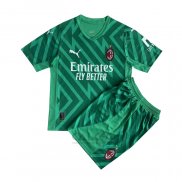 Maglia Milan Portiere Bambino 2023-2024 Verde