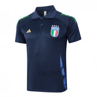 Maglia Polo Italia 2024-2025 Blu