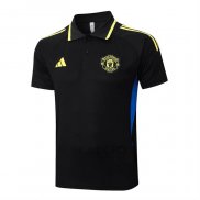 Maglia Polo Manchester United 2025-2026 Nero Giallo