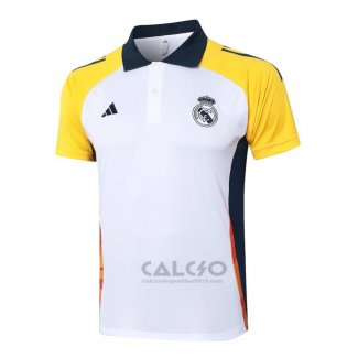 Maglia Polo Real Madrid 2024-2025 Bianco