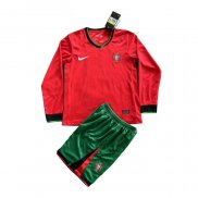 Maglia Portogallo Home Manica Lunga Bambino 2024