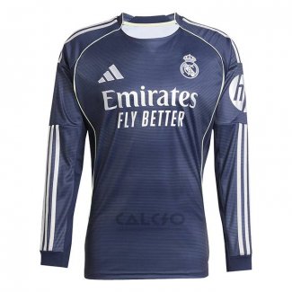 Maglia Real Madrid Away Manica Lunga 2025-2026