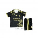 Maglia Real Madrid Dragon Bambino 2025 Nero