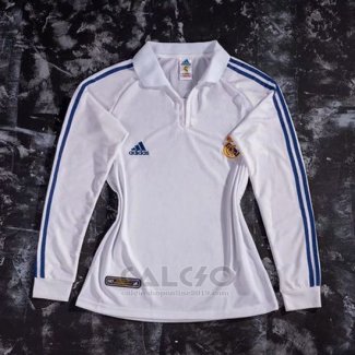 Maglia Real Madrid Home Manica Lunga Retro 2001-2002