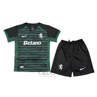 Maglia Sporting Special Bambino 2025-2026 Verde Nero