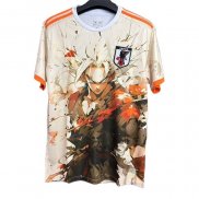 Maglia Giappone Samurai 2025-2026 Bianco Arancione Thailandia