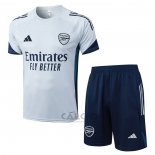 Tuta da Track Arsenal Manica Corta 2025-2026 Grigio - Pantaloncini