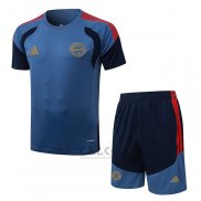 Tuta da Track Bayern Monaco Manica Corta 2026-2027 Blu - Pantaloncini