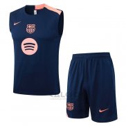 Tuta da Track FC Barcellona Senza Maniche 2025-2026 Blu Rosa