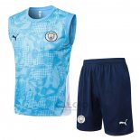 Tuta da Track Manchester City Senza Maniche 2025-2026 Blu
