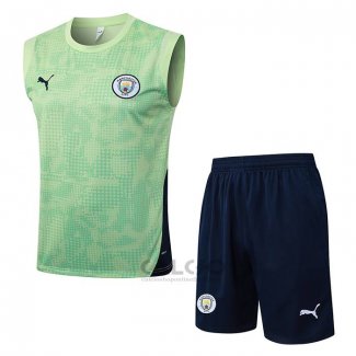 Tuta da Track Manchester City Senza Maniche 2025-2026 Verde