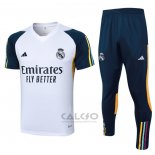 Tuta da Track Real Madrid Manica Corta 2023-2024 Bianco