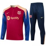 Tuta da Track di Felpa FC Barcellona 2024-2025 Rosso