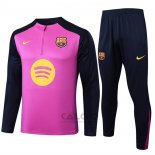 Tuta da Track di Felpa FC Barcellona 2025-2026 Purpura