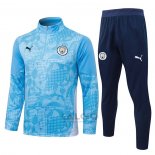 Tuta da Track di Felpa Manchester City Bambino 2025-2026 Blu